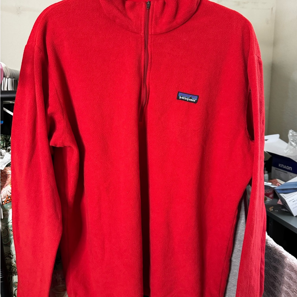 Patagonia Vibrant Red Fleece Pullover